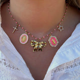 COLLIER CHARMS OPALE