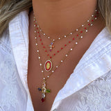 HOLY RHINESTONE NECKLACE