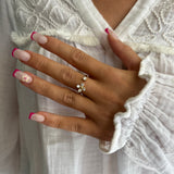 BAGUE FLOWER STRASS