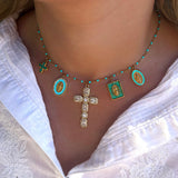 COLLIER CHARM AZUR
