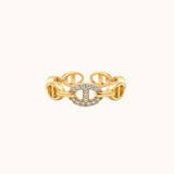 BAGUE MAILLE MARINE